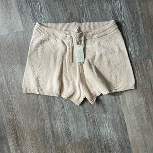 NWT Rylee + Cru Soft Beige Knit Shorts